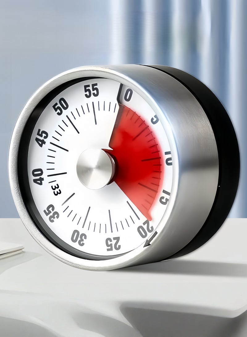 مؤقت ميكانيكي بصري - بدون بطارية دعوة صاخبة مغناطيسي | مطبخ دراسة عمل - Image 1